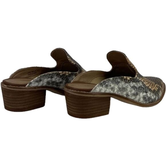 Chinese Laundry Marnie Python Snake Print Mule Stacked Heel Loafers Clogs US 6 - Picture 6 of 9